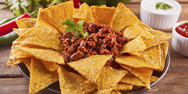 Nachos au chorizo et au fromage