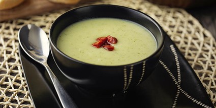 Crme de lgumes avec chorizo
