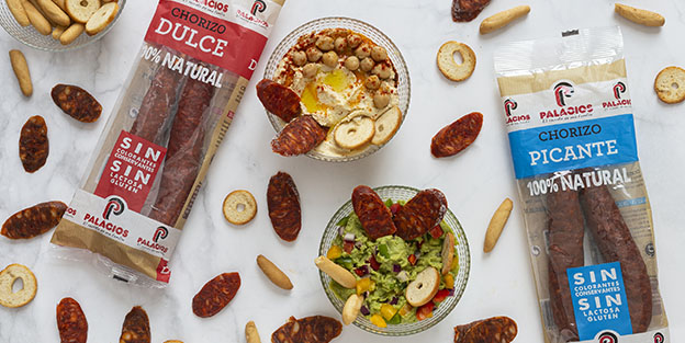 Dip de houmous et guacamole au chorizo palacios