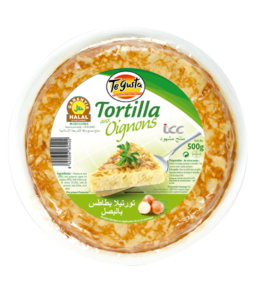 Tortilla aux onions halal