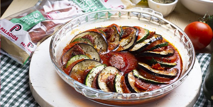 Ratatouille au chorizo au micro-ondes